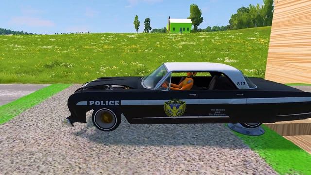 КРАШ-ТЕСТ  - Транспортировка автомобилей - Speedbumps vs Cars vs Train - BeamNG.Drive