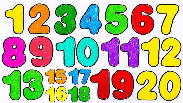 Вырезаю Цифры Ножницами! Числа от 1 до 20! Обратный счёт.