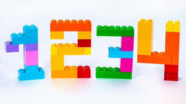 Цифры из Лего для Детей!