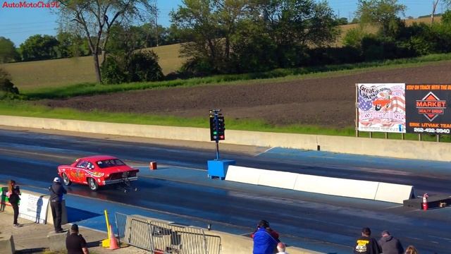 Drag Racing 57 Chevy Old School Race Cars-Nostalgia Pro Stock-Muscle Cars at Great Lakes Dragaway
