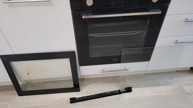 Как снять стекло с духовки