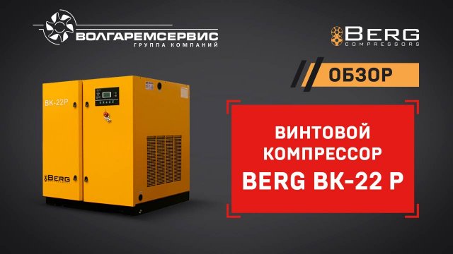 Винтовой компрессор Berg (Берг): устройство и принцип работы