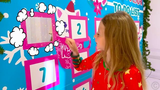 Настя и Ева устроили новогодний челлендж красный VS золотой