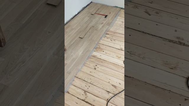 Укладка паркета, на старый дощатый пол