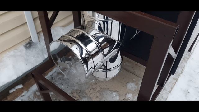 Уличная котельная ГАЛАКТИКА. Отопление частного дома дровами.