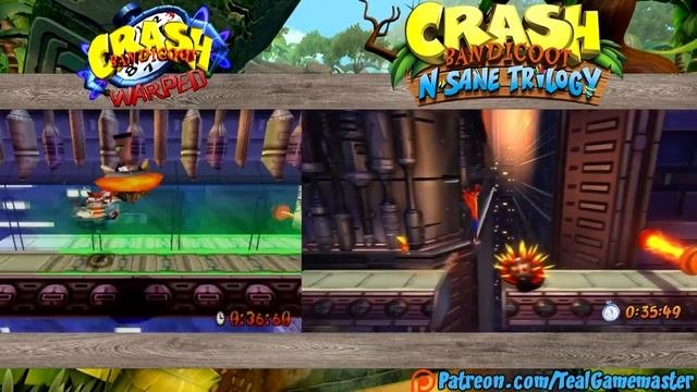 Crash Bandicoot N. Sane Trilogy PS4 - Future Frenzy PS1 VS PS4 PLATINUM RELIC Time Trial SPEEDRUN!