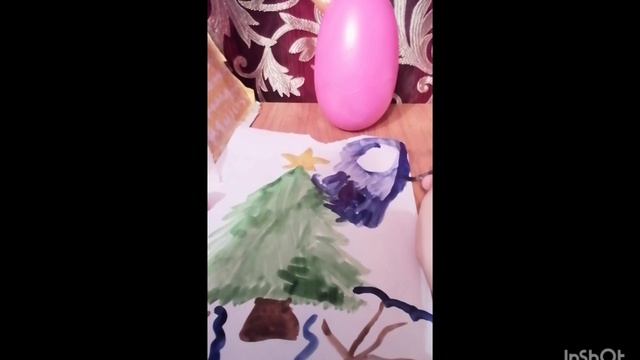 как нарисовать красивую новогоднюю ёлочку 🎄
