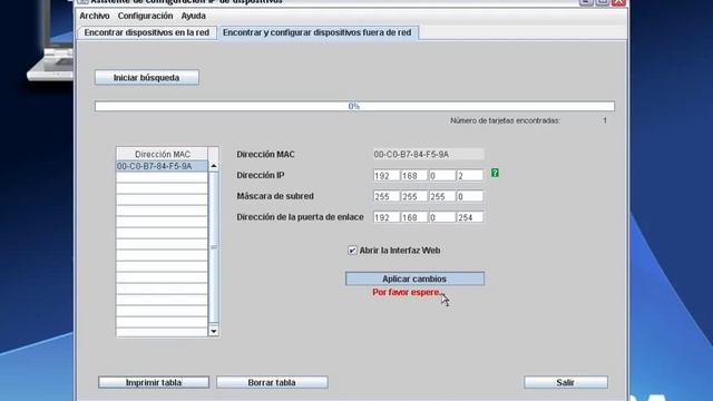 Config AP9630 ethernet