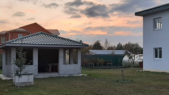 Строительство беседки из остатков блоков от дома. 1 серия