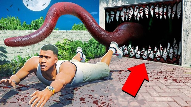 КОШМАРНЫЙ ГАРАЖ ФРАНКЛИНА в ГТА 5! Страшный Гараж в GTA 5