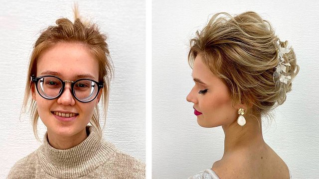 ПРЕОБРАЖЕНИЕ из Ботана в Красотку.Прическа на Короткие Волосы.