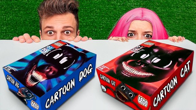 НЕ ОТКРЫВАЙ ЛЕГО НАБОР КАРТУН КЭТА и КАРТУН ДОГА в 3:00 НОЧИ !!