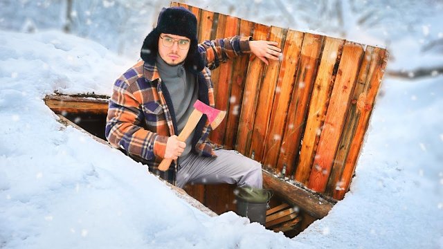 📹 МИКРО-ЗЕМЛЯНКА ПОЛНОСТЬЮ УШЛА ПОД СНЕГ! - Выживание
👤 #TheVovkaCom