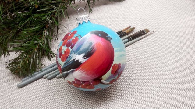 Роспись новогодних игрушек