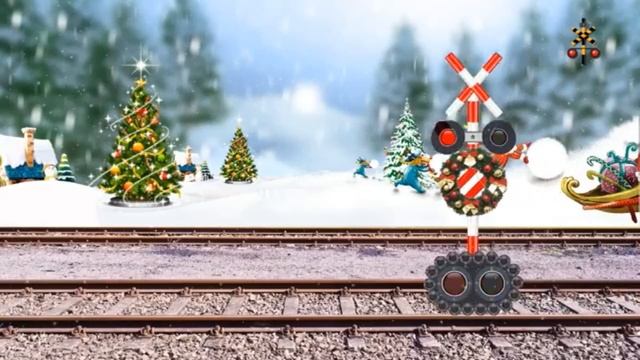 Железнодорожный переезд Мультфильм для детей №12 Railroad Crossing Animation