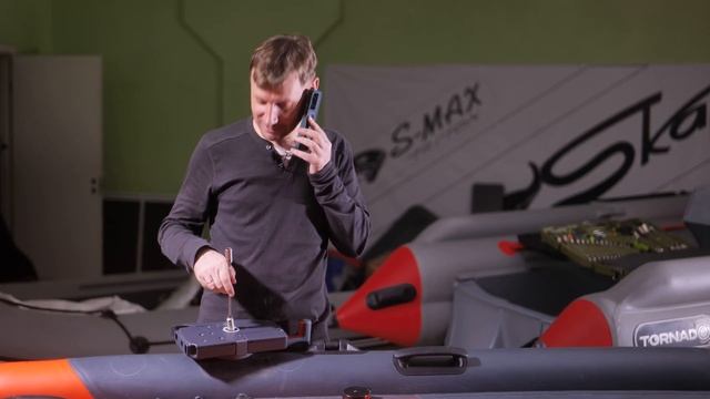 Установка дистанции НА ПВХ ЛОДКУ! Рулевого редуктора и машинки газ-реверс! Комплект для дистанции!