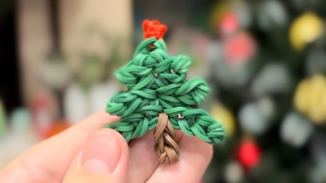 НОВОГОДНЯЯ ЁЛКА из резиночек БЕЗ СТАНКА для начинающих 🎄❄️