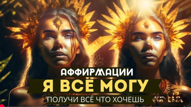 АФФИРМАЦИИ Я ВСЁ МОГУ! РАСШИРЕНИЕ ГРАНИЦ ВОСПРИЯТИЯ И МЫШЛЕНИЯ! ПОЛУЧИ ВСЁ ЧТО ХОЧЕШЬ!