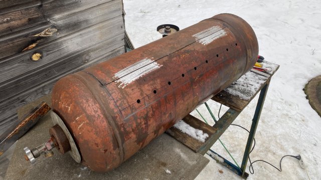 Мангал своими руками , из газового баллона.Часть 1 .
