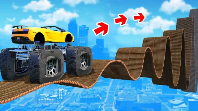 СМОЖЕТ ЛИ ТАЧКА ПРОЕХАТЬ ПО МОСТУ ИЗ БРЕВЕН В ГТА 5 ? - ЭКСПЕРИМЕНТ В GTA 5