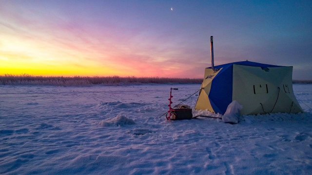 ТАКОЙ РЫБАЛКИ У МЕНЯ ЕЩЁ НЕ БЫЛО! ДВЕ НОЧИ В ПАЛАТКЕ НА ЛЬДУ ОЗЕРА ЧАНЫ. Зимняя рыбалка 2025