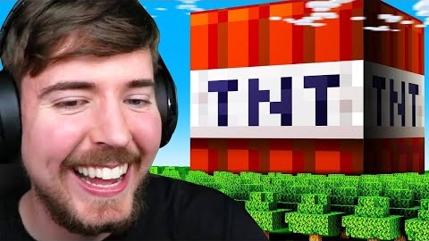 ВЗОРВАЛ ЗЕМЛЮ В МАЙНКРАФТ. MrBeast