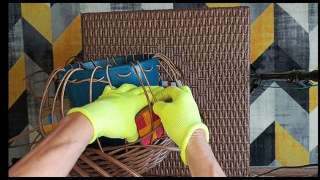 Плетение кашпо из ротанга. Часть 3. Что делать если не хватило длины рабочих лоз.