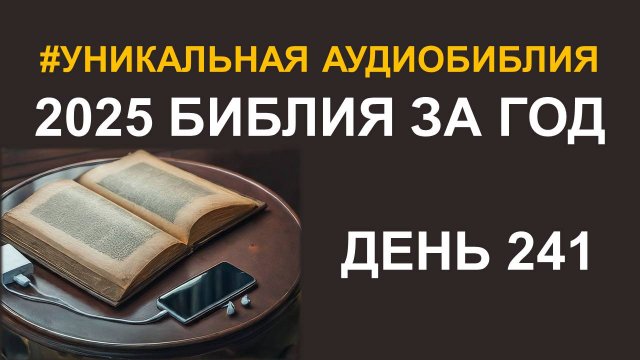 День 241. Библия за год. Библейский ультрамарафон портала «Иисус»