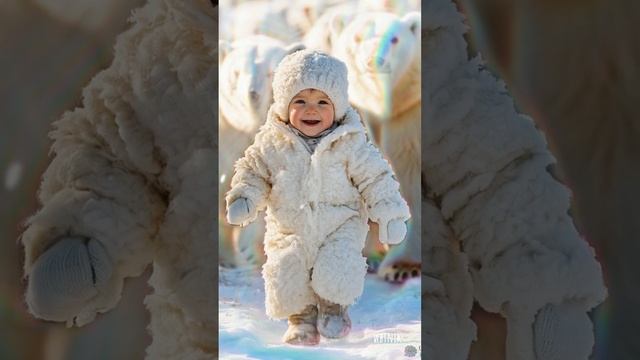 малыш и медведи нейросеть