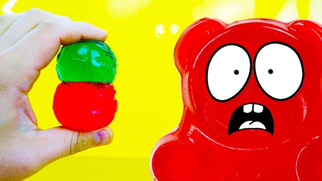 Необычное яйцо на пасху и желейный медведь Валера