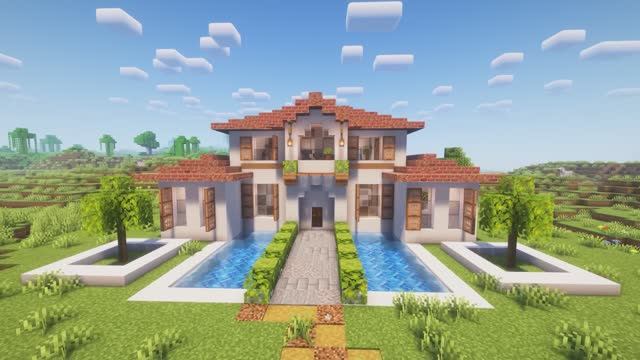 Как построить современный особняк! Крутые дома в Майнкрафт! Minecraft!