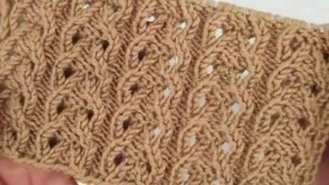 Красивые простые вертикальные узоры спицами - Вязание спицами для начинающих