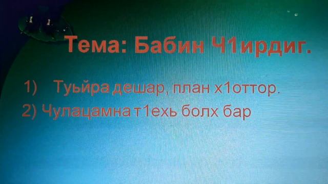 Урок литературного чтения на чеченском языке