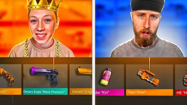 БИТВА НЕМЕЛИСС КЕЙСОВ, но ПОКУПАЕМ СКИНЫ ДРУГ ДРУГУ (STANDOFF 2) Дарк Дак vs младший брат