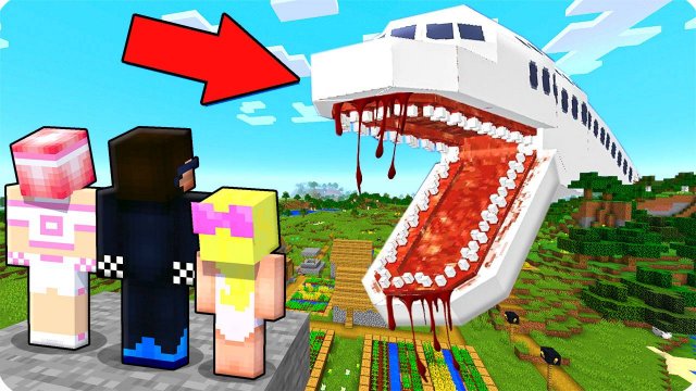 🛬 ВЫЖИВАНИЕ НА СИДЕ САМОЛЁТ ПОЖИРАТЕЛЬ В МАЙНКРАФТ! ШЕДИ ЛЕСКА И НУБИК INFECTED SKY MINECRAFT