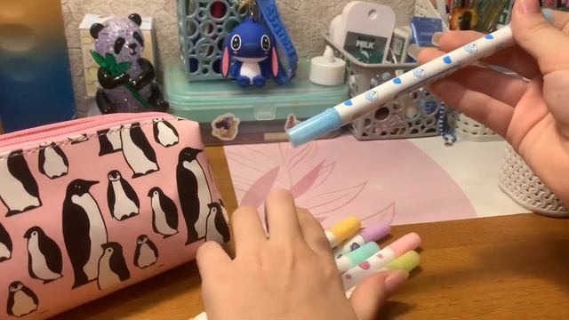 Собираю пенал в школу)📚📐✏️🧸//Vasilina life//Vasi_Lina_Art/❤️🔥😨