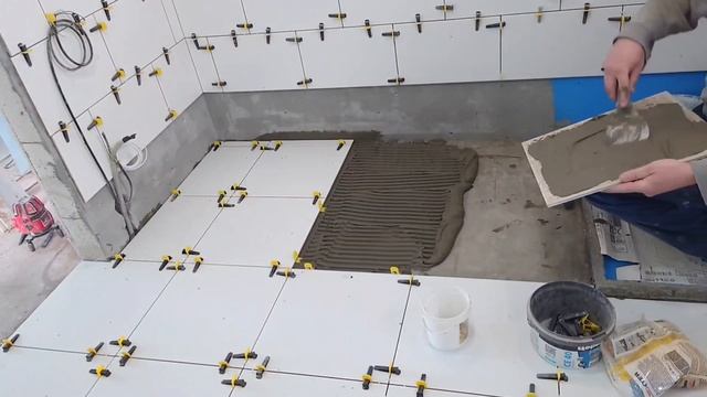 Укладка плитки.