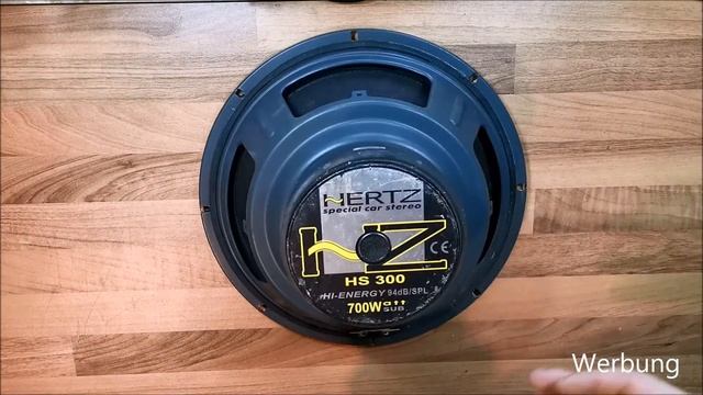 Hertz HS 300 Oldschool Subwoofer Hertz 30cm Bass DIY Produktvorstellung