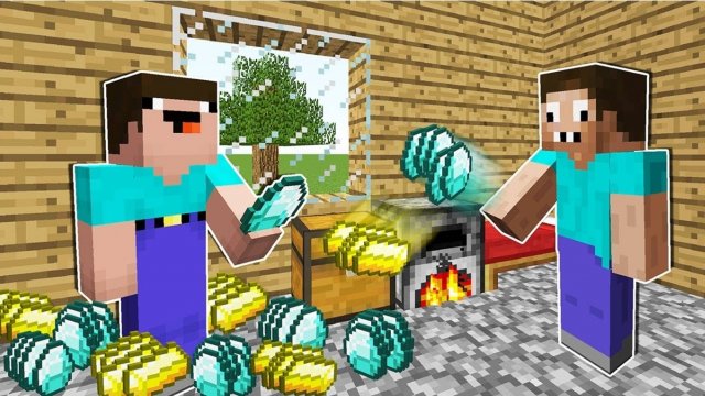 ПРО ГОВОРИТ НУБУ ТОЛЬКО ДА 24 ЧАСА В МАЙНКРАФТ ! НУБИК И ТРОЛЛИНГ ЛОВУШКА MINECRAFT Дак Плей