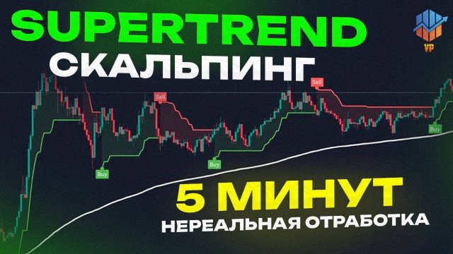 Супертренд стратегия (5 мин - 1 час и выше), трейдинг стратегия лучший индикатор TradingView