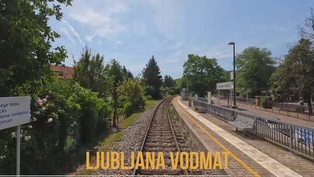 Любляна - Кочевье (Словенские железные дороги) - вид машинистов в 4K 60fps UHD