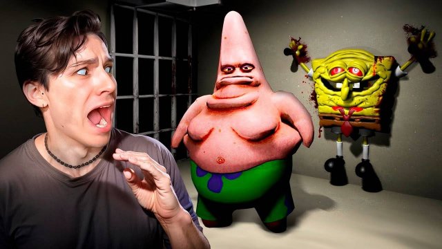 [Holy Baam] СБЕЖАЛ ОТ ЗЛОГО ПАТРИКА!😱 ГУБКА БОБ КРОВАВЫЕ ШТАНЫ!😨