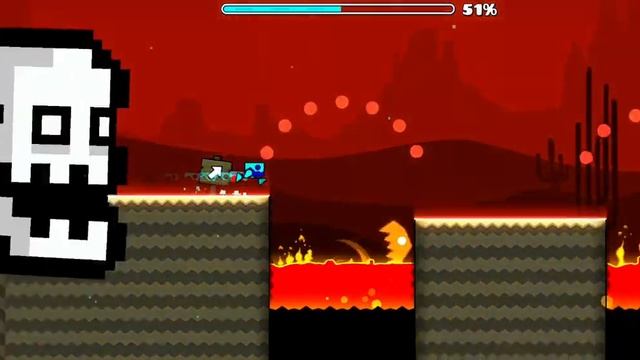 ледяная геометрия дэш 1 уровень с 1 монеткой