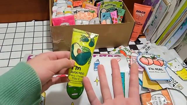 🍓РАСПАКОВКА БОКСА С БУМАЖНОЙ КОСМЕТИКОЙ 😍 / очень много новинок😱 / Linysik
