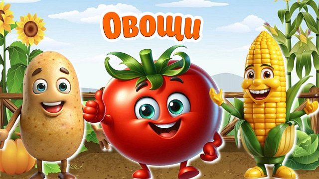 ОВОЩИ+УЧИМ ОВОЩИ+ Обучающий, Развивающий Мультик Детям + Карточки Домана