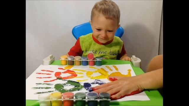 Песня красный пальчик где же ты?! Учим цвета вместе с Киндер Богданом!