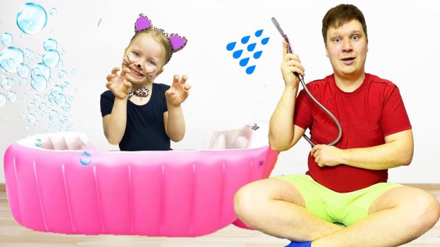 Милана превратилась в котенка