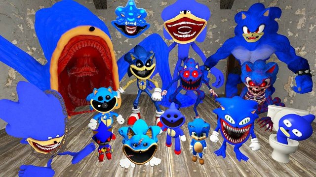 ВСЕ ВИДЫ ШИН СОНИК ПОЖИРАТЕЛЬ В ГРЕННИ ОНЛАЙН - All Shin Sonic Tapes Types Granny Online Gmod