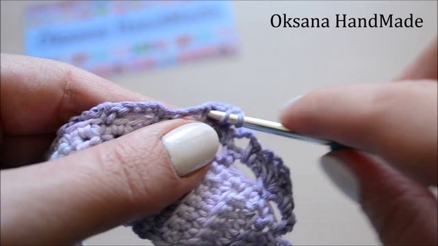 Детская косынка крючком, на любой размер. Мастер класс