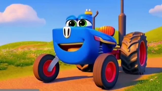 СИНИЙ ТРАКТОР ПО ПОЛЯМ 🚜🎶ДЕТСКИЕ ПЕСЕНКИ | 3D МУЛЬТИК ДЛЯ ДЕТЕЙ